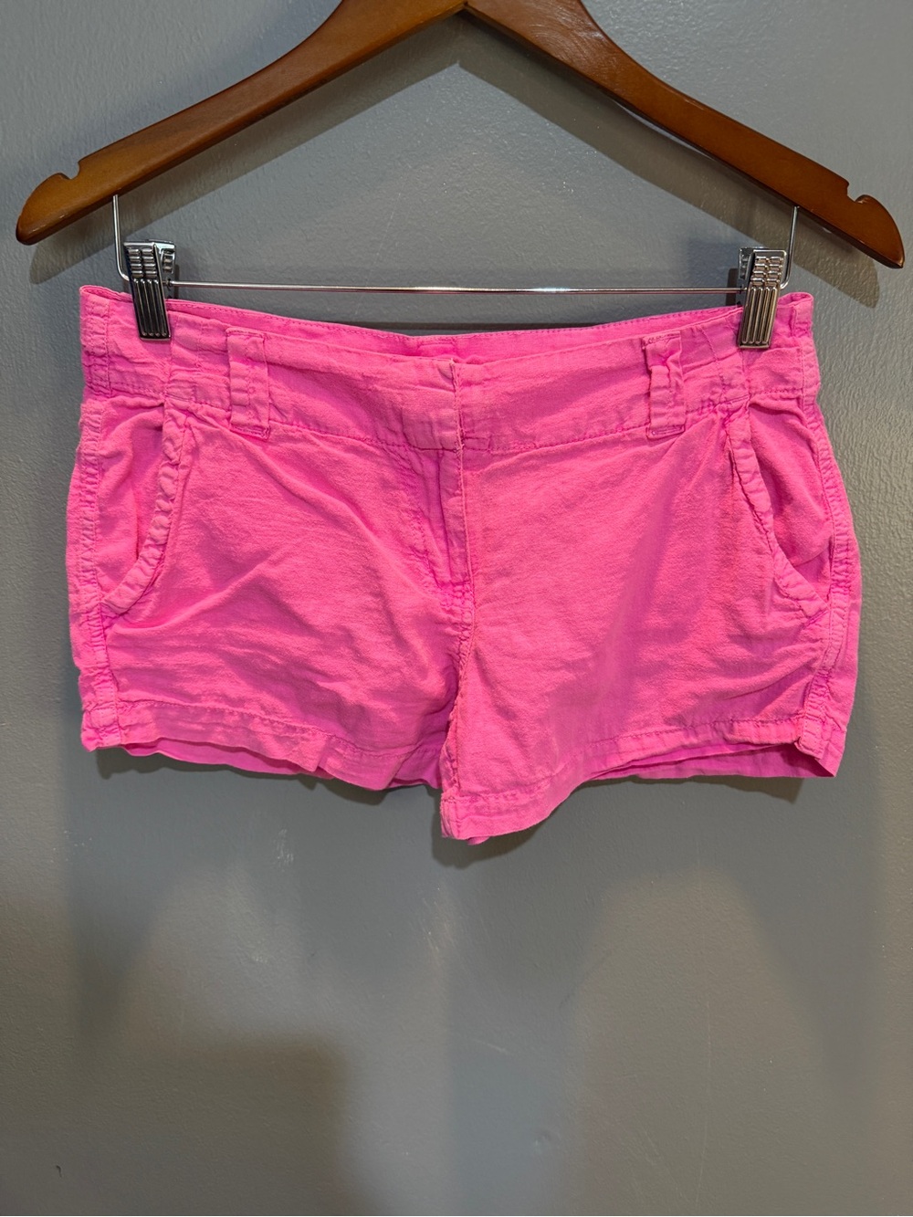 VINEYARD VINES FADED PINK LINEN SHORTS SZ 2